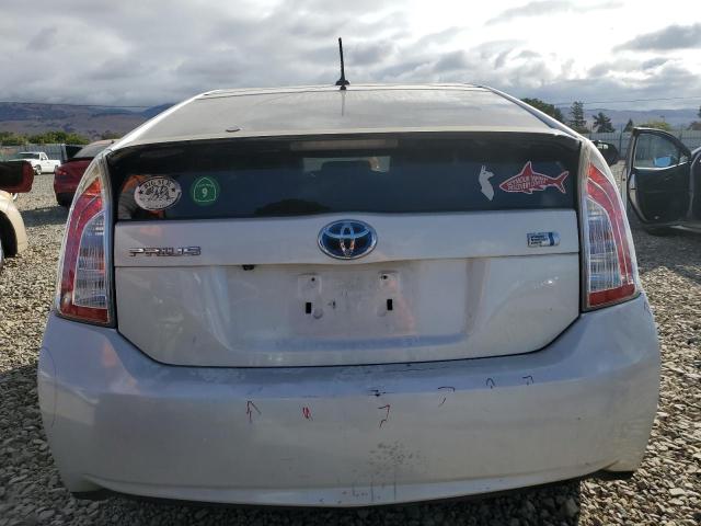 JTDKN3DUXD5577216 - 2013 TOYOTA PRIUS თეთრი ფოტო 6