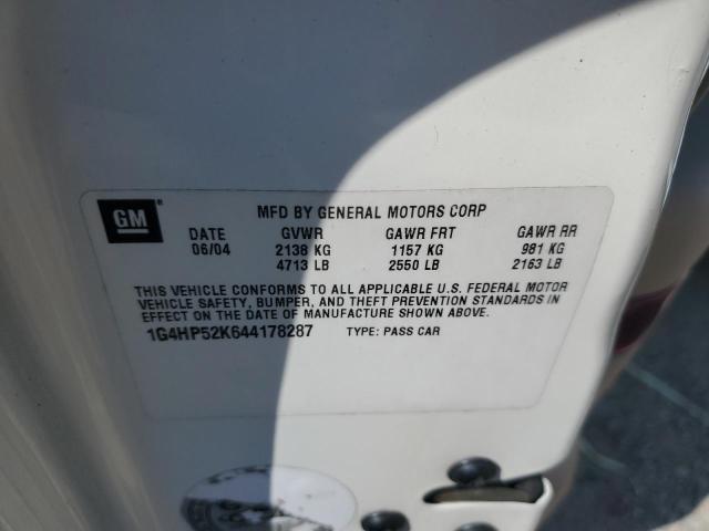 1G4HP52K644178287 - 2004 BUICK LESABRE CUSTOM 白色 照片 12