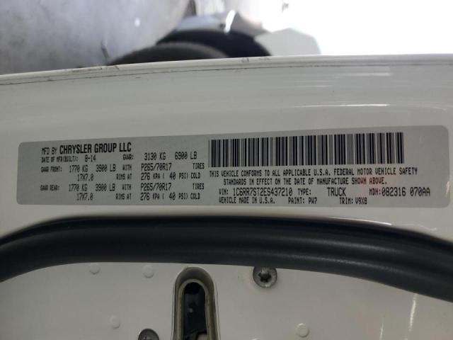 1C6RR7ST2ES437210 - 2014 RAM 1500 ST WHITE photo 13