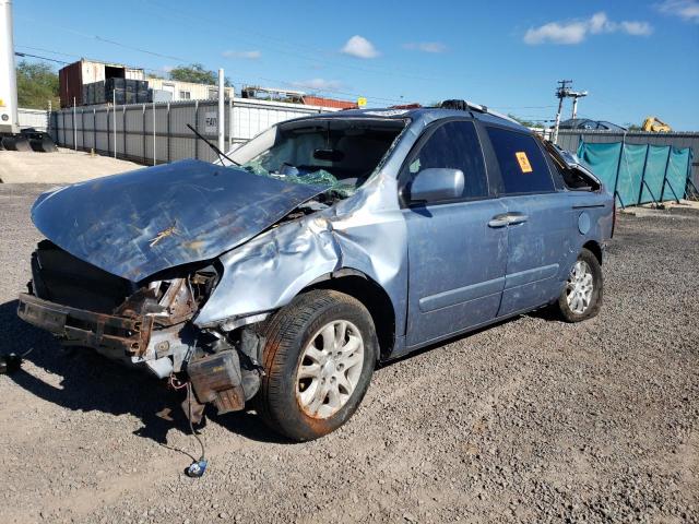 KNDMB233576170519 - 2007 KIA SEDONA EX BLUE photo 1