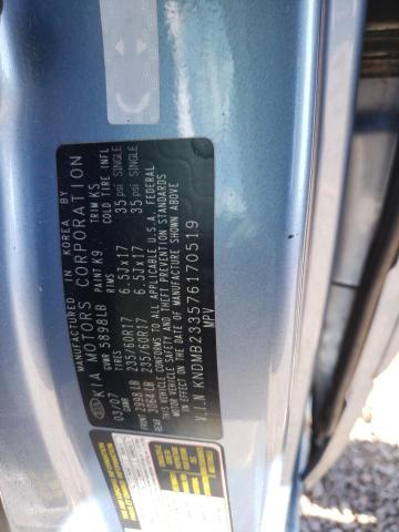 KNDMB233576170519 - 2007 KIA SEDONA EX BLUE photo 14