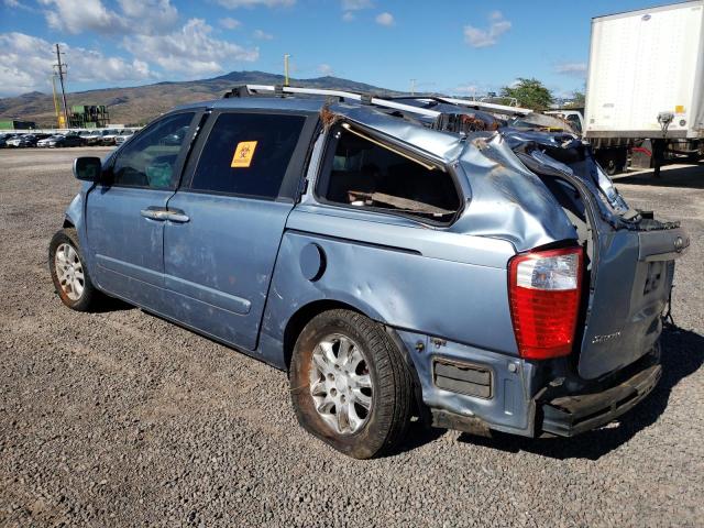 KNDMB233576170519 - 2007 KIA SEDONA EX BLUE photo 2