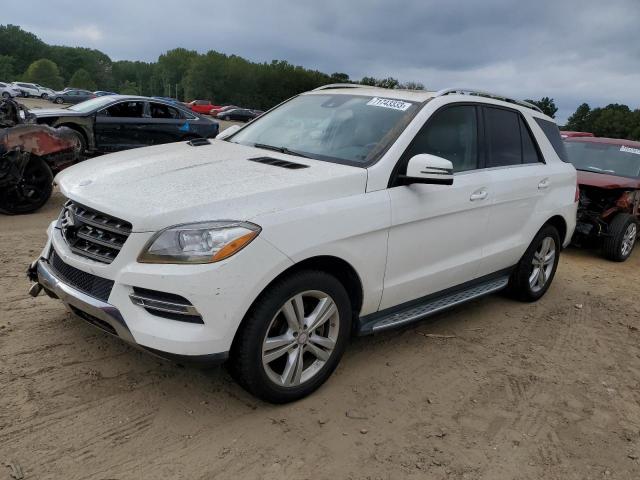 4JGDA5HB5EA377938 - 2014 MERCEDES-BENZ ML 350 4MATIC WHITE photo 1