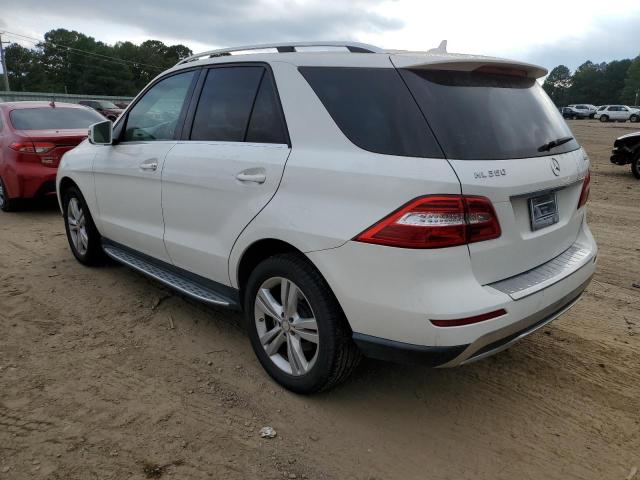 4JGDA5HB5EA377938 - 2014 MERCEDES-BENZ ML 350 4MATIC WHITE photo 2