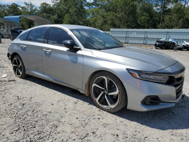 1HGCV1F36NA042312 - 2022 HONDA ACCORD SPORT 银色 照片 4