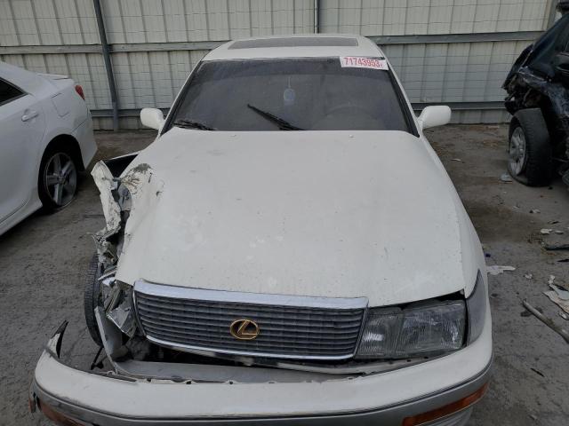 JT8UF11E9N0123575 - 1992 LEXUS LS 400 WHITE photo 5