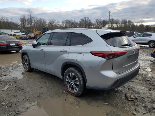 5TDGZRAH5LS500105 - 2020 TOYOTA HIGHLANDER XLE ვერცხლისფერი ფოტო 2