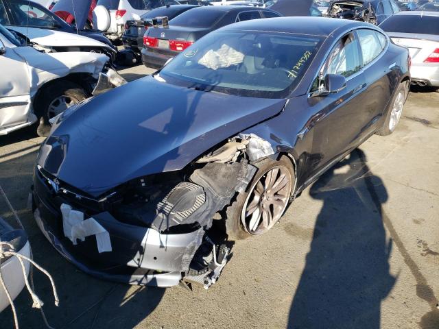 5YJSA1E21MF427314 - 2021 TESLA MODEL S Գրաֆիտ լուսանկար 1