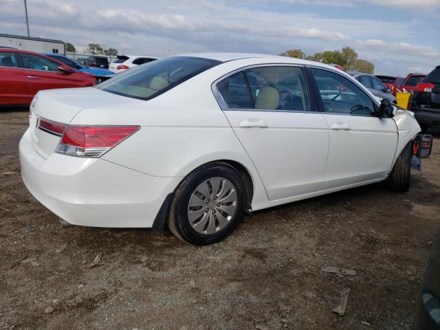 1HGCP2F33CA202563 - 2012 HONDA ACCORD LX WHITE photo 3