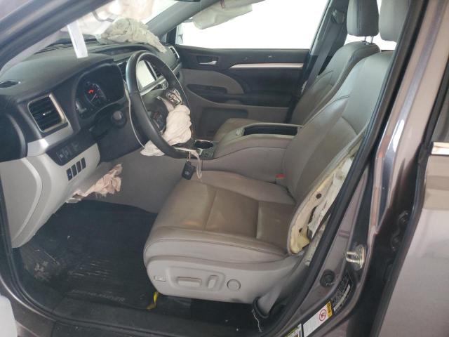 5TDJZRFH7KS712324 - 2019 TOYOTA HIGHLANDER SE GRAY photo 7