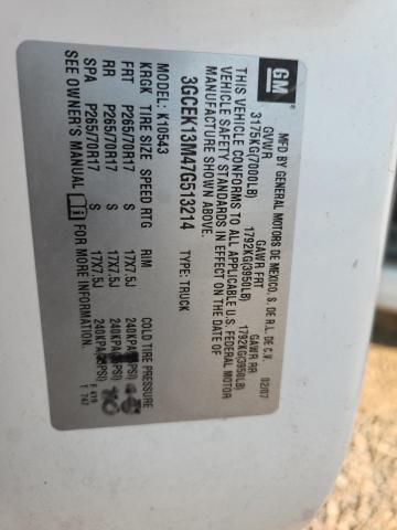 1GCHK29KX7E589715 - 2007 CHEVROLET SILVERADO K2500 HEAVY DUTY WHITE photo 12