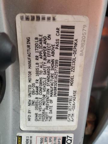 1NXBR32E16Z577299 - 2006 TOYOTA COROLLA CE ვერცხლისფერი ფოტო 12