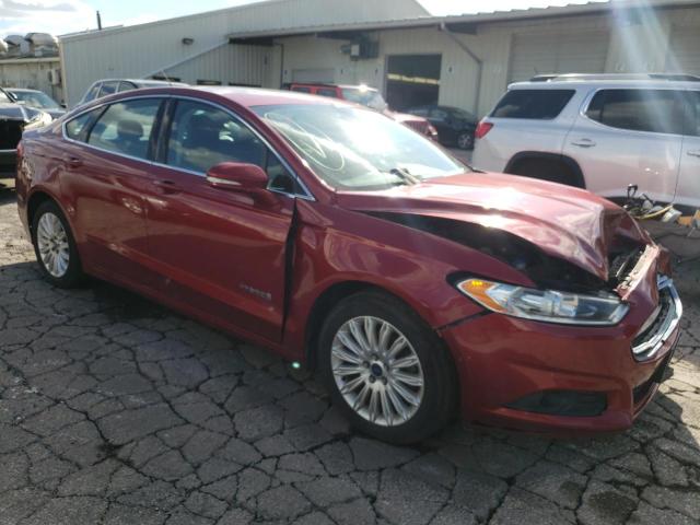 3FA6P0LU4DR340252 - 2013 FORD FUSION SE HYBRID RED photo 4