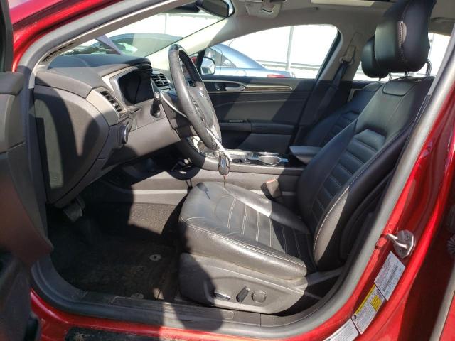 3FA6P0LU4DR340252 - 2013 FORD FUSION SE HYBRID RED photo 7