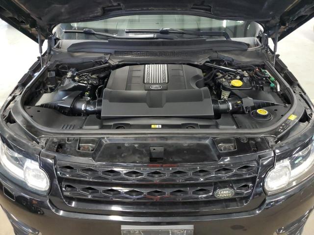 SALWV2TF3FA625737 - 2015 LAND ROVER RANGE ROVE AUTOBIOGRAPHY BLACK photo 12