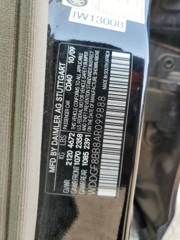 WDDGF8BB8AR099888 - 2010 MERCEDES-BENZ C 300 4MATIC BLACK photo 13