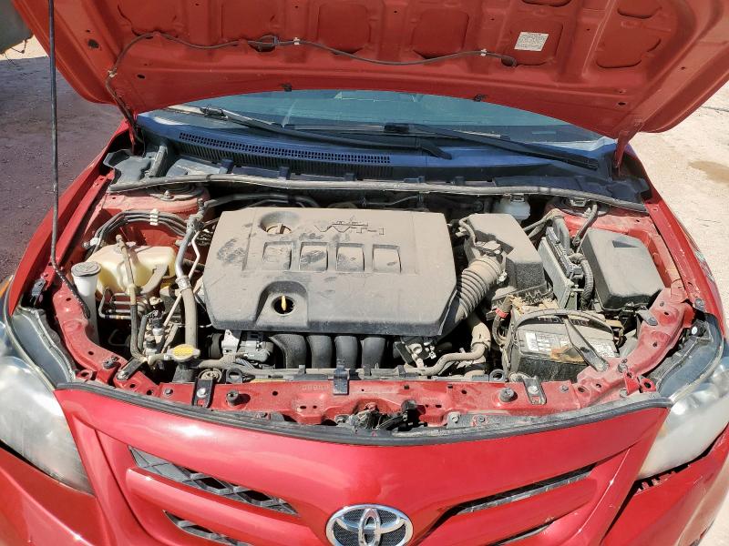 5YFBU4EE6CP006761 - 2012 TOYOTA COROLLA BASE Бордовый фото 11