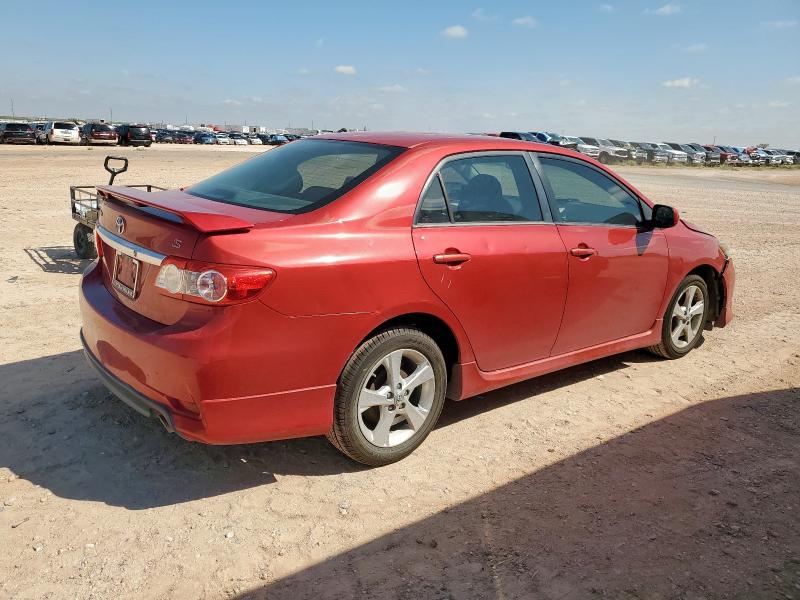 5YFBU4EE6CP006761 - 2012 TOYOTA COROLLA BASE Бордовый фото 3