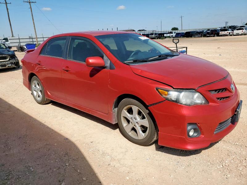 5YFBU4EE6CP006761 - 2012 TOYOTA COROLLA BASE Бордовый фото 4
