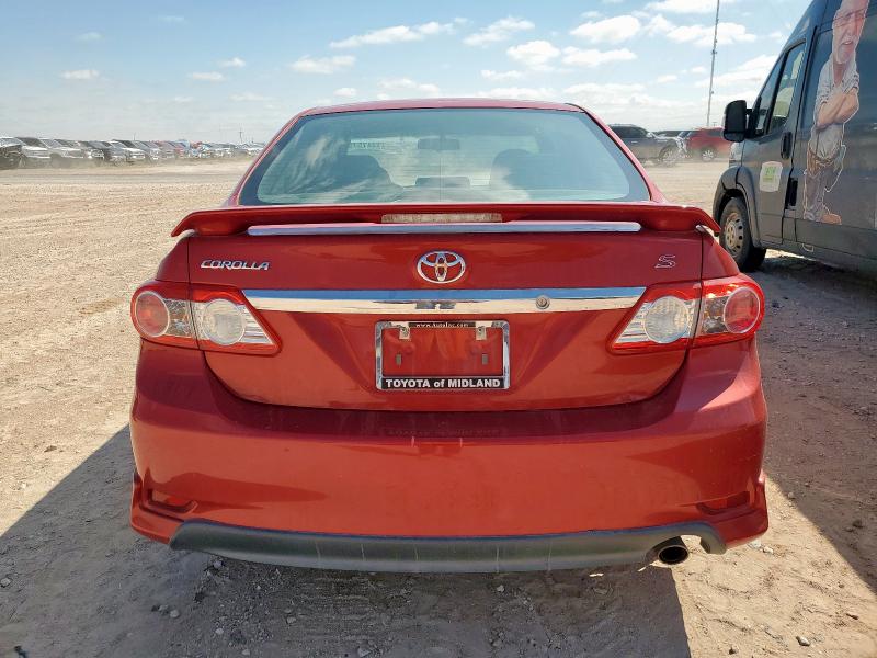 5YFBU4EE6CP006761 - 2012 TOYOTA COROLLA BASE Бордовый фото 6