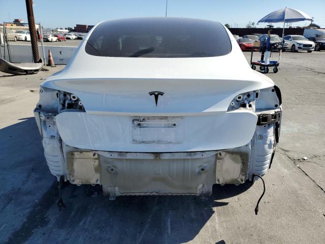 5YJ3E1EA9NF306791 - 2022 TESLA MODEL 3 WHITE photo 6