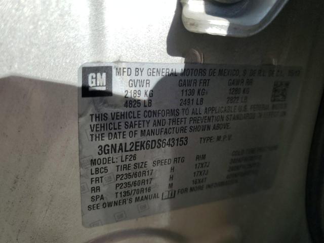 3GNAL2EK6DS643153 - 2013 CHEVROLET CAPTIVA LS 金色 照片 13