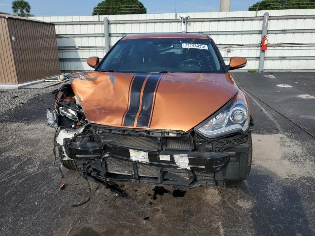 KMHTC6AE2DU133709 - 2013 HYUNDAI VELOSTER TURBO 橙色 照片 5