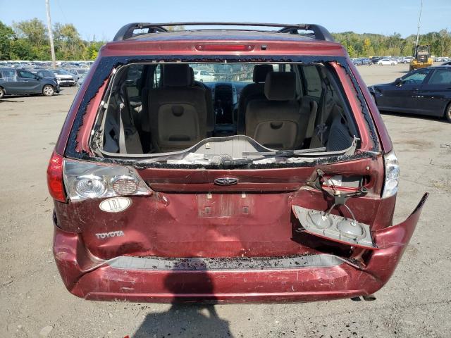 5TDZK23C28S221224 - 2008 TOYOTA SIENNA CE RED photo 6