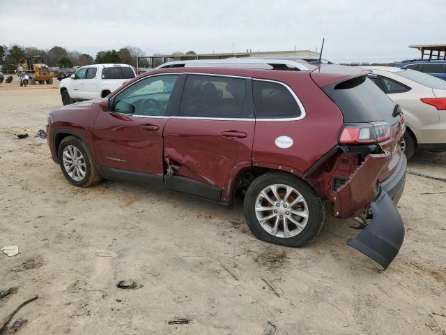 1C4PJLCBXKD416658 - 2019 JEEP CHEROKEE LATITUDE BURGUNDY photo 2