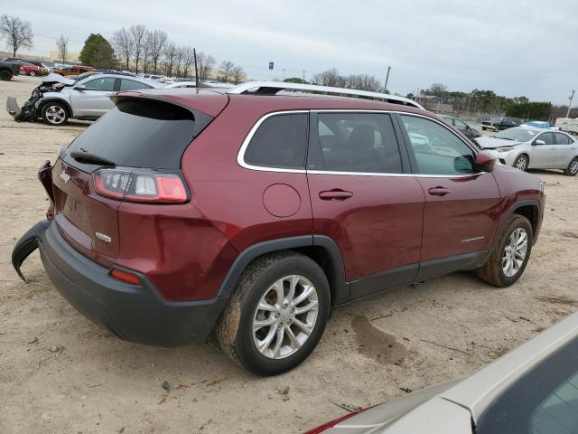 1C4PJLCBXKD416658 - 2019 JEEP CHEROKEE LATITUDE BURGUNDY photo 3