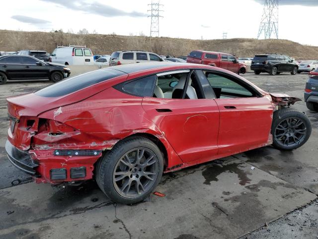 5YJSA1E53NF474663 - 2022 TESLA MODEL S Կարմիր լուսանկար 3