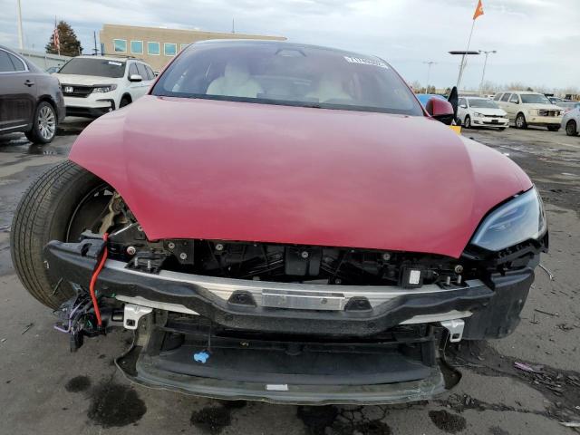 5YJSA1E53NF474663 - 2022 TESLA MODEL S Կարմիր լուսանկար 5