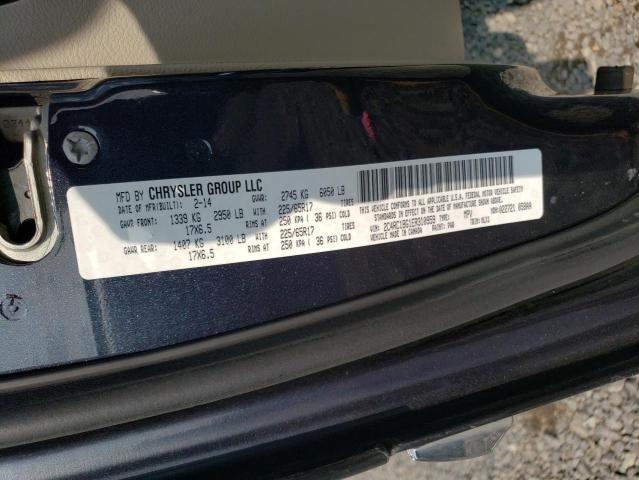 2C4RC1BG1ER310959 - 2014 CHRYSLER TOWN & COU TOURING BLUE photo 13