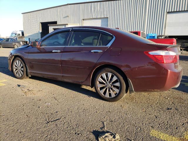 1HGCR2F87DA227487 - 2013 HONDA ACCORD EXL RED photo 2