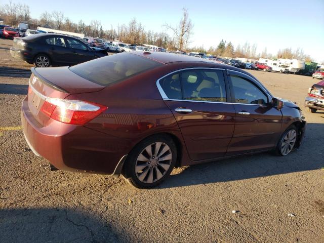 1HGCR2F87DA227487 - 2013 HONDA ACCORD EXL RED photo 3