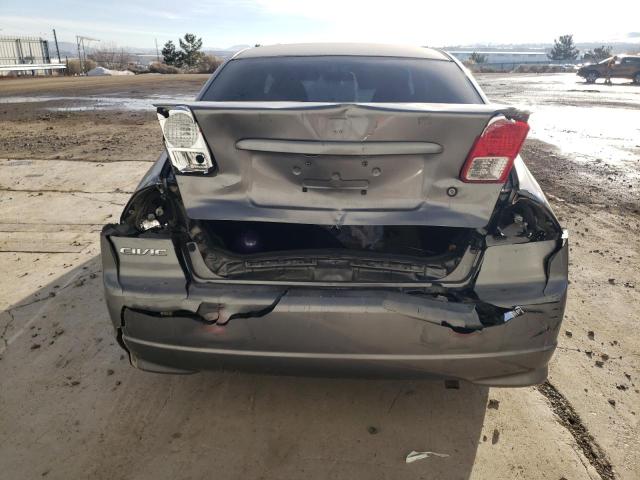 1HGES16315L016027 - 2005 HONDA CIVIC DX VP GRAY photo 6