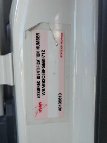 WBA6B2C58FGB99712 - 2015 BMW 650 I GRAN COUPE WHITE photo 12