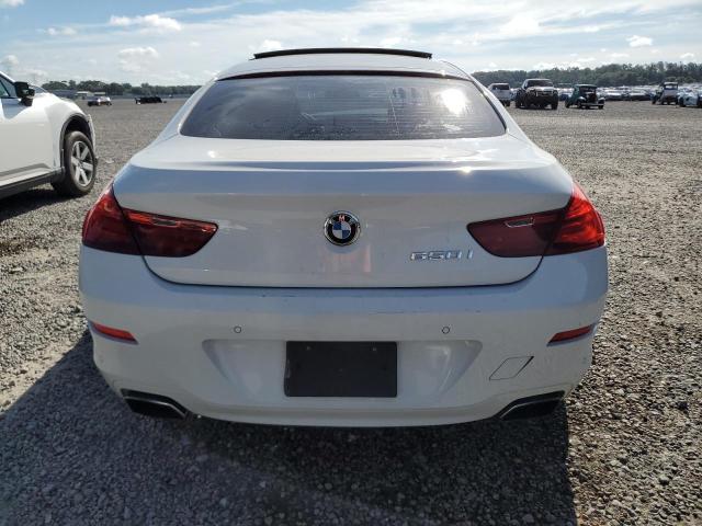 WBA6B2C58FGB99712 - 2015 BMW 650 I GRAN COUPE WHITE photo 6