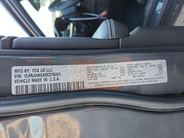 1C4RJHAGXSC276041 - 2025 JEEP GRAND CHER LAREDO CHARCOAL photo 12