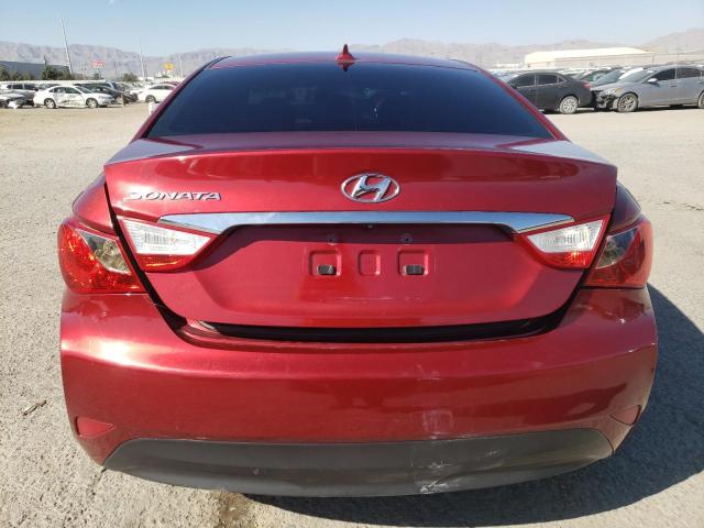 5NPEB4AC2EH817299 - 2014 HYUNDAI SONATA GLS RED photo 6