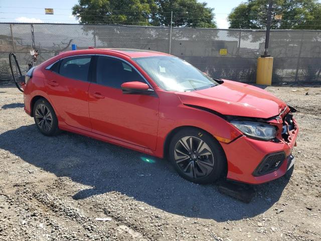 SHHFK7H57JU203644 - 2018 HONDA CIVIC EX წითელი ფოტო 4