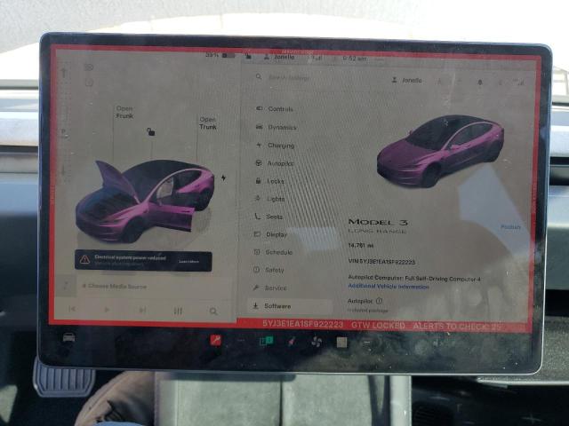 5YJ3E1EA1SF922223 - 2025 TESLA MODEL 3 灰色 照片 9