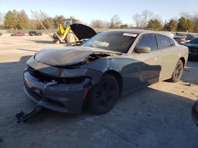 2C3CDXBG6KH710186 - 2019 DODGE CHARGER SXT GRAY photo 1