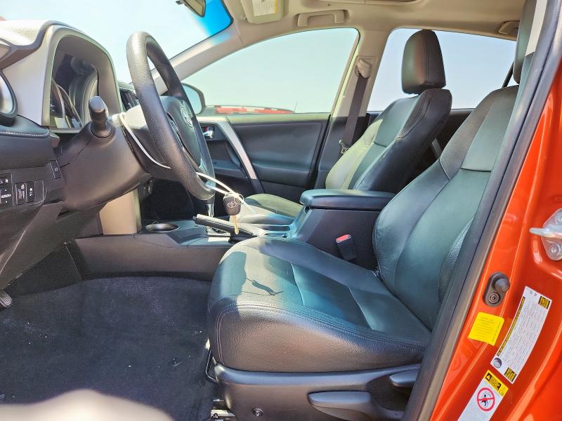 JTMWFREV2FD050241 - 2015 TOYOTA RAV4 XLE ORANGE photo 7