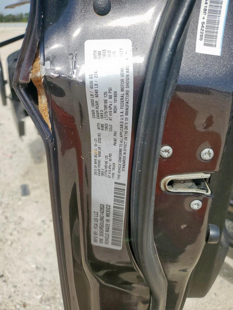 3C6UR5DL0NG142853 - 2022 RAM 2500 BIG HORN/LONE STAR GRAY photo 12