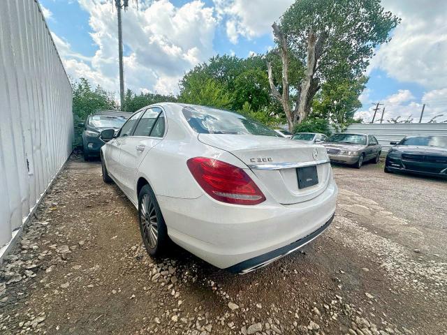55SWF4KB4FU065828 - 2015 MERCEDES-BENZ C 300 4MATIC WHITE photo 3