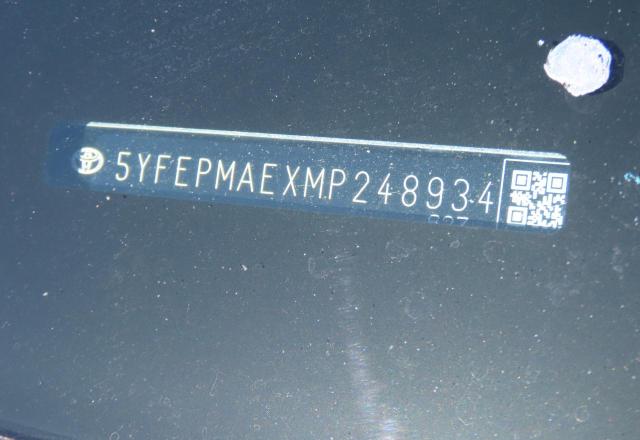 5YFEPMAEXMP248934 - 2021 TOYOTA COROLLA LE Mavi foto 10