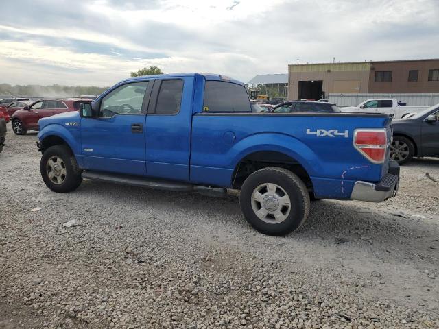 1FTFX1ET2BFC07052 - 2011 FORD F150 SUPER CAB BLUE photo 2