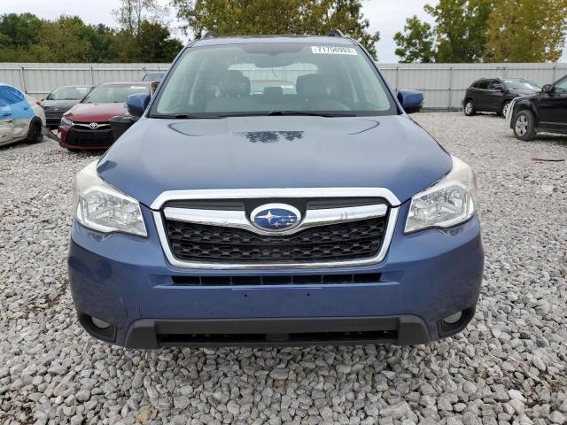 JF2SJAMC2EH515494 - 2014 SUBARU FORESTER 2.5I TOURING BLUE photo 5