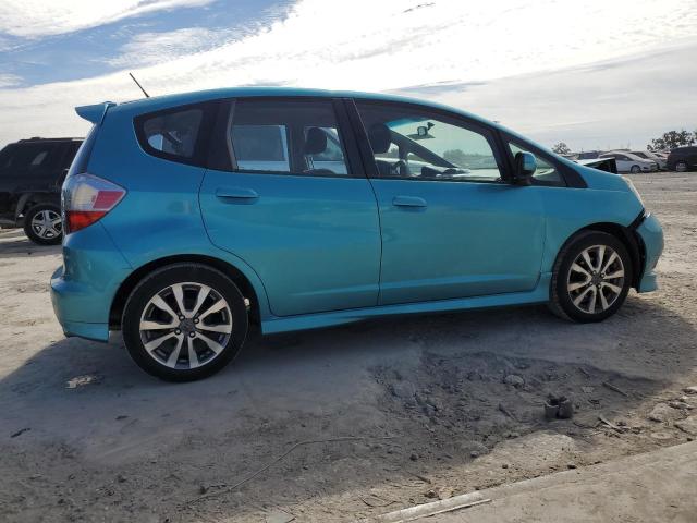 JHMGE8H66CC036963 - 2012 HONDA FIT SPORT TEAL photo 3